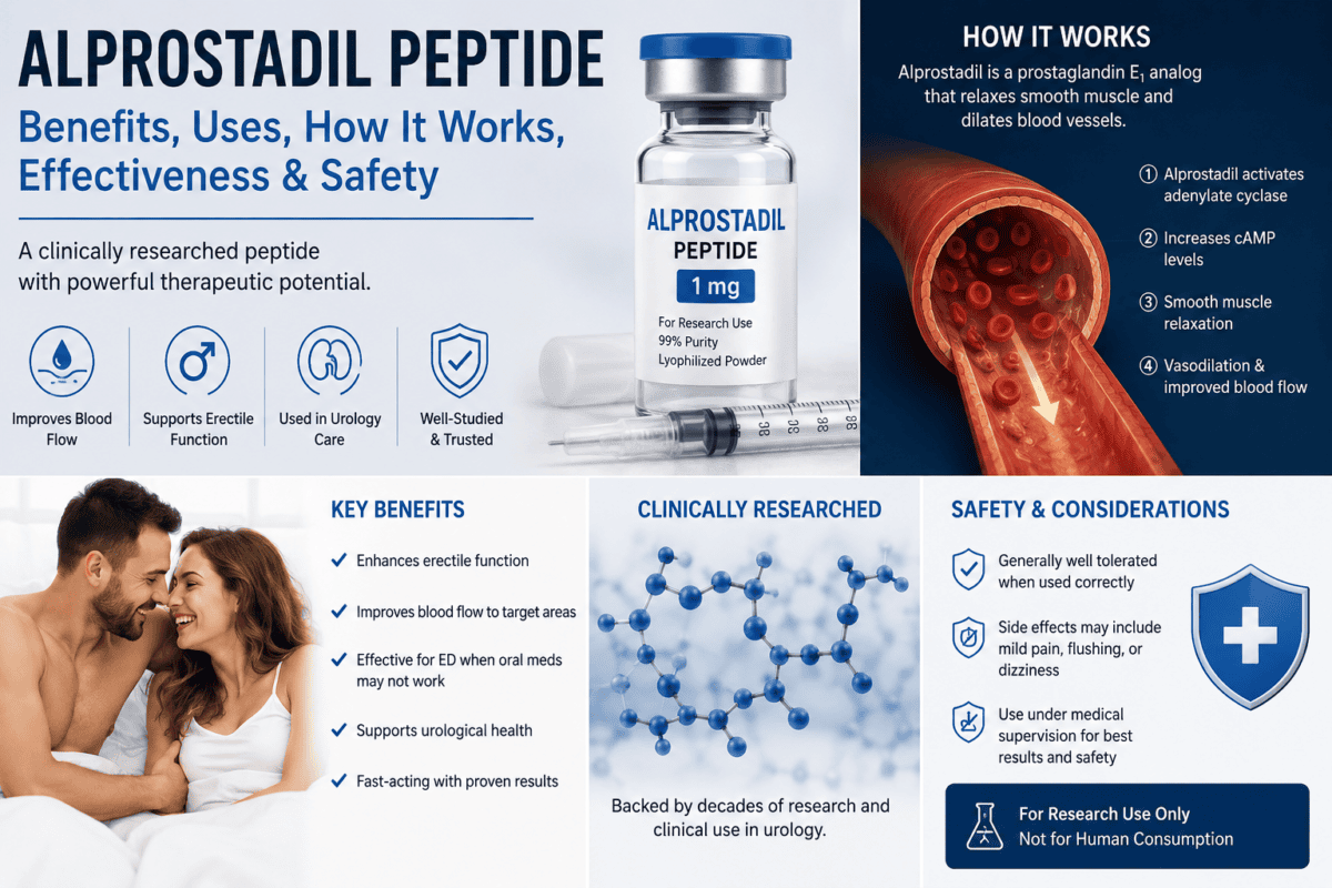 Alprostadil Peptide Benefits