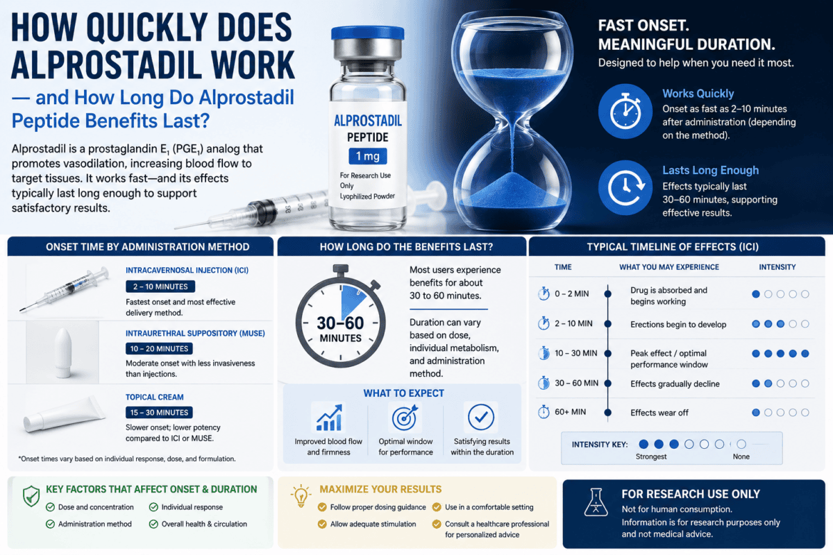 Alprostadil Peptide Benefits