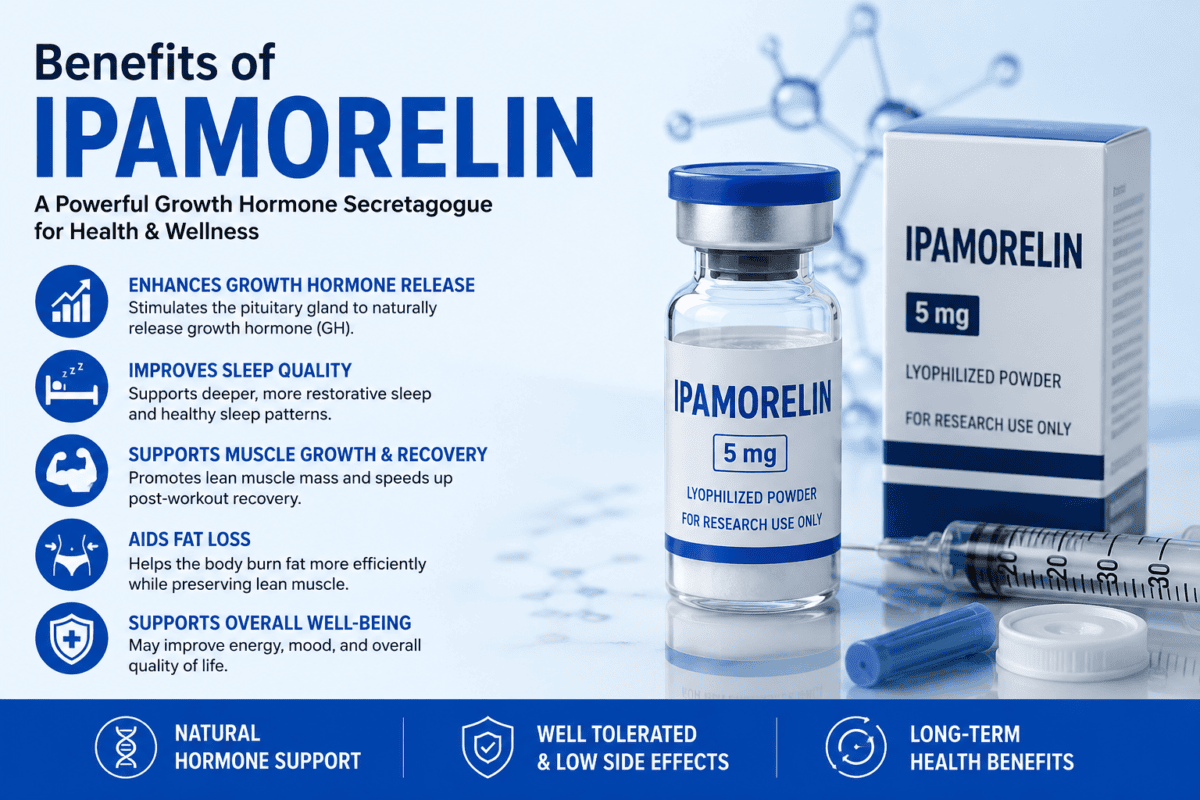 Benefits of Ipamorelin: Evidence, Uses & Safety Benefits of Ipamorelin