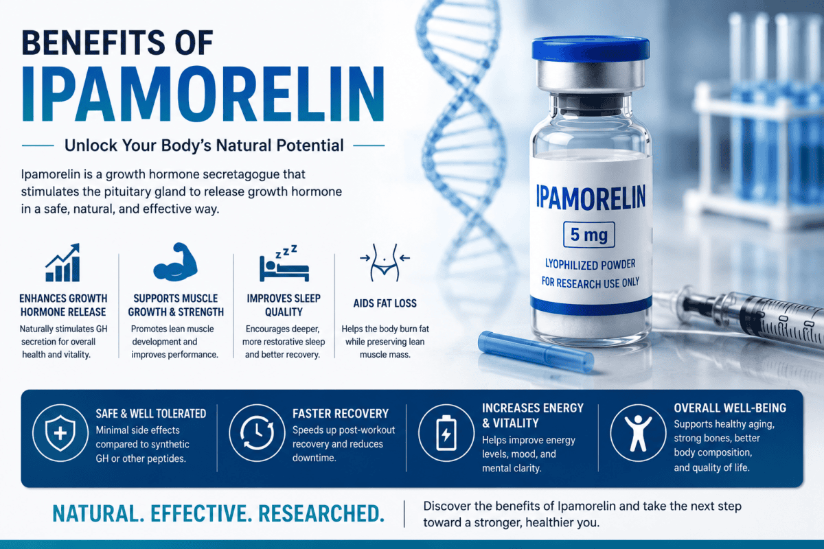 Benefits of Ipamorelin: Evidence, Uses & Safety Benefits of Ipamorelin