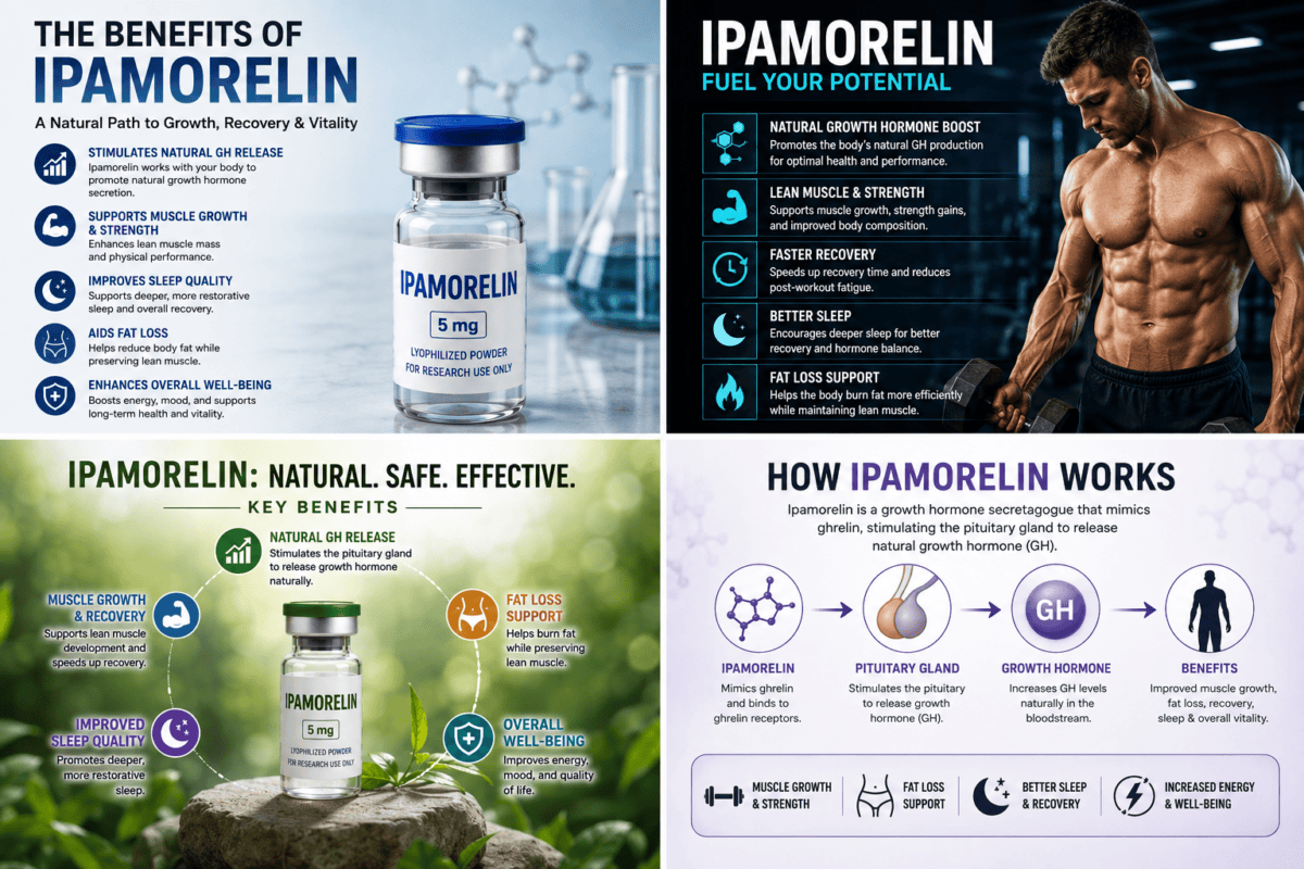 Benefits of Ipamorelin: Evidence, Uses & Safety Benefits of Ipamorelin