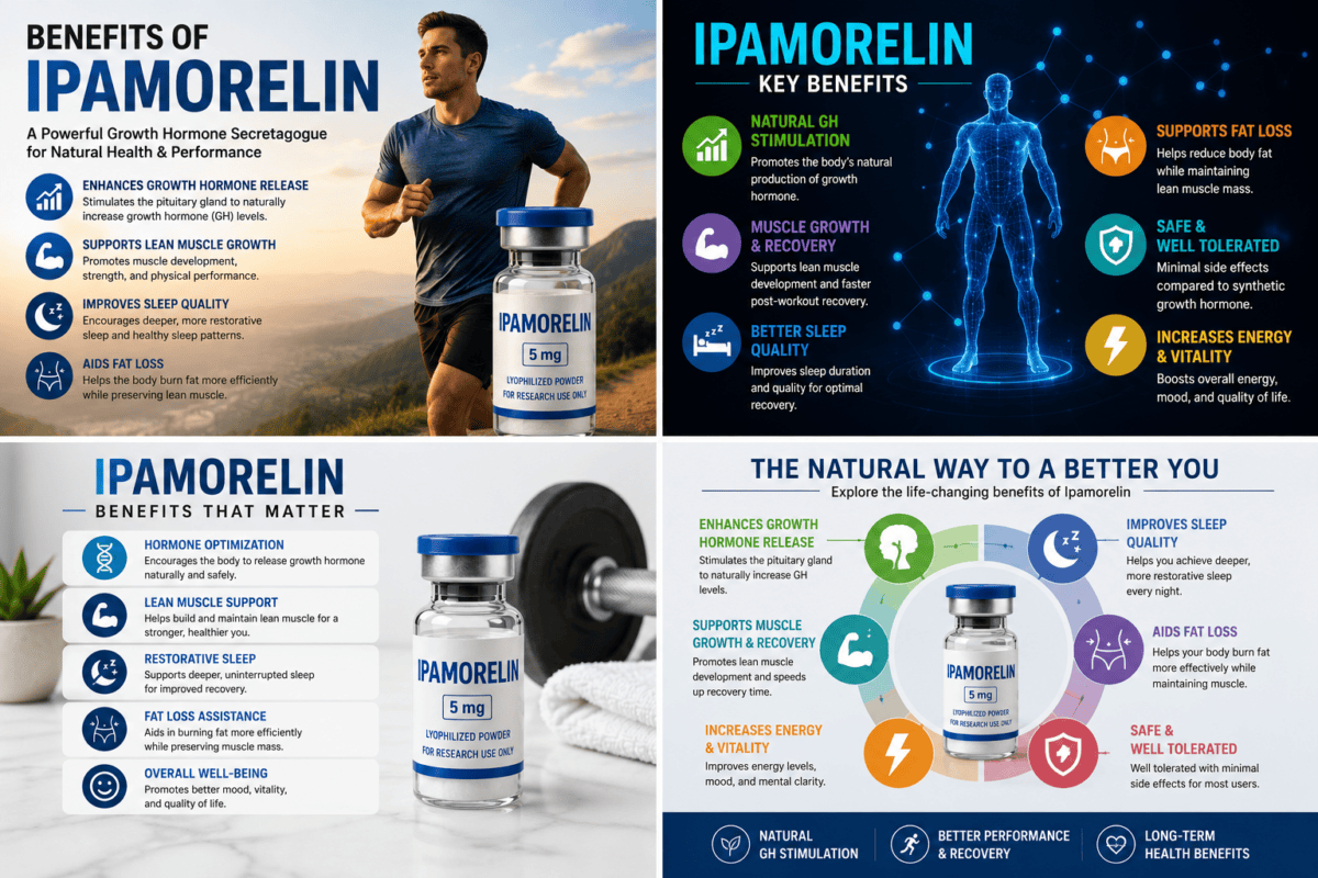 Benefits of Ipamorelin: Evidence, Uses & Safety Benefits of Ipamorelin
