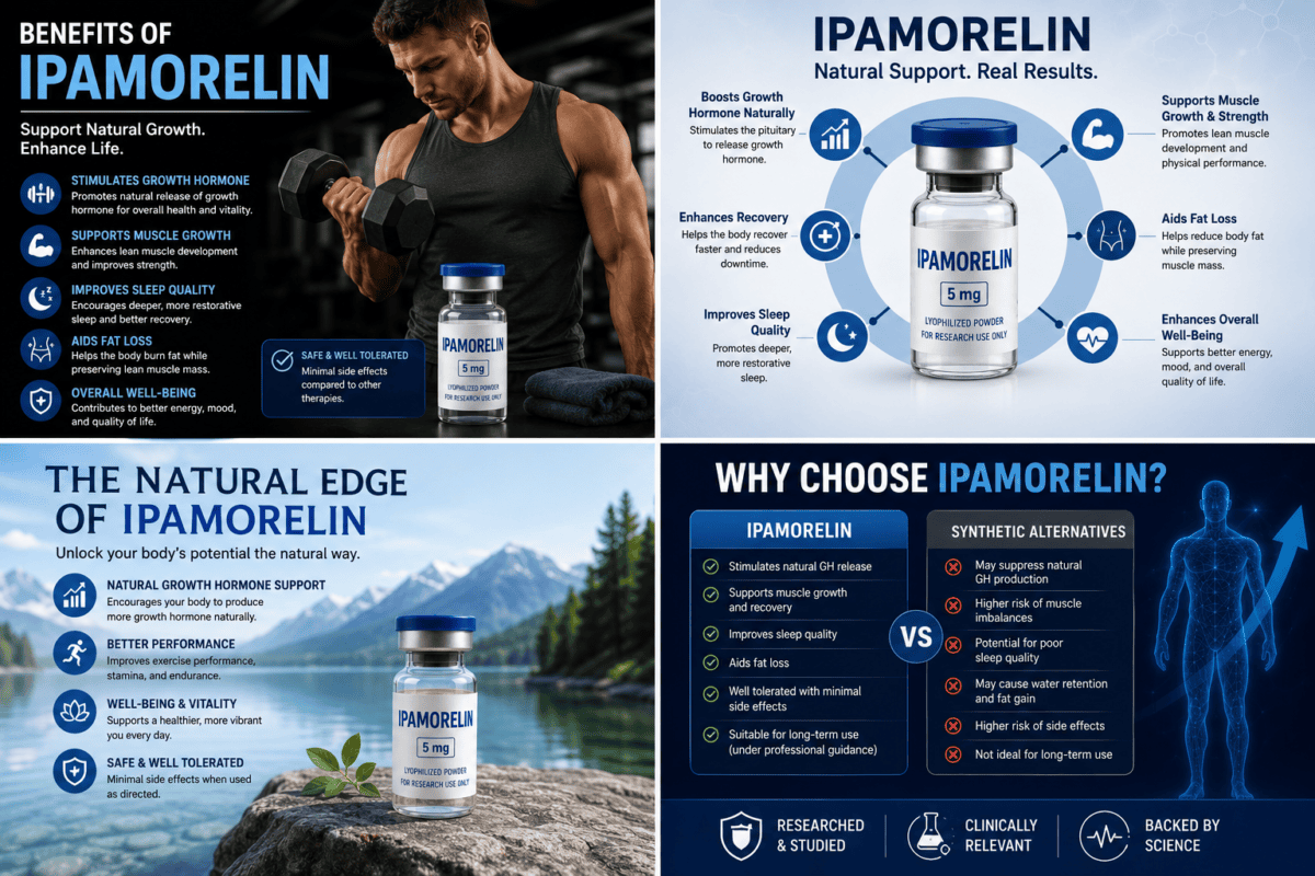 Benefits of Ipamorelin: Evidence, Uses & Safety Benefits of Ipamorelin