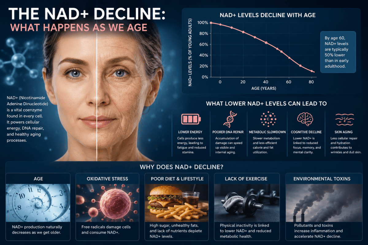 NAD+ Peptide Benefits for Skin: Research-Backed Guide NAD+ Peptide Benefits for Skin