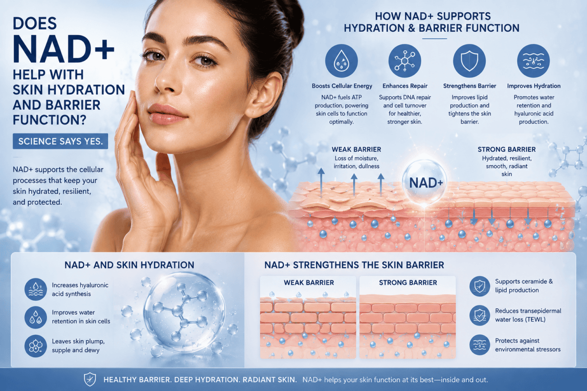 NAD+ Peptide Benefits for Skin: Research-Backed Guide NAD+ Peptide Benefits for Skin