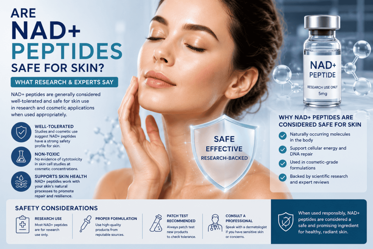 NAD+ Peptide Benefits for Skin: Research-Backed Guide NAD+ Peptide Benefits for Skin